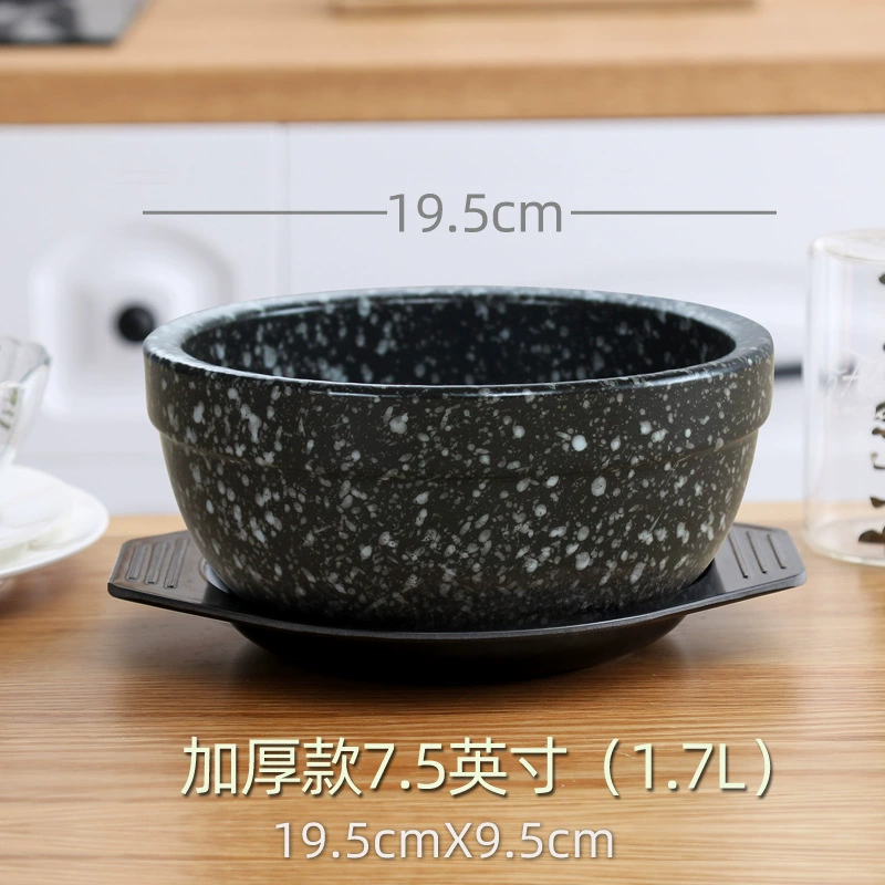 Керамический корейский каменный горшок для риса Bibimbap, миска-горшок для риса, корейский каменный горшок для пшеничного/рисового блюда, глиняный горшок для риса, небольшая кастрюля для «переправы» лапши и риса