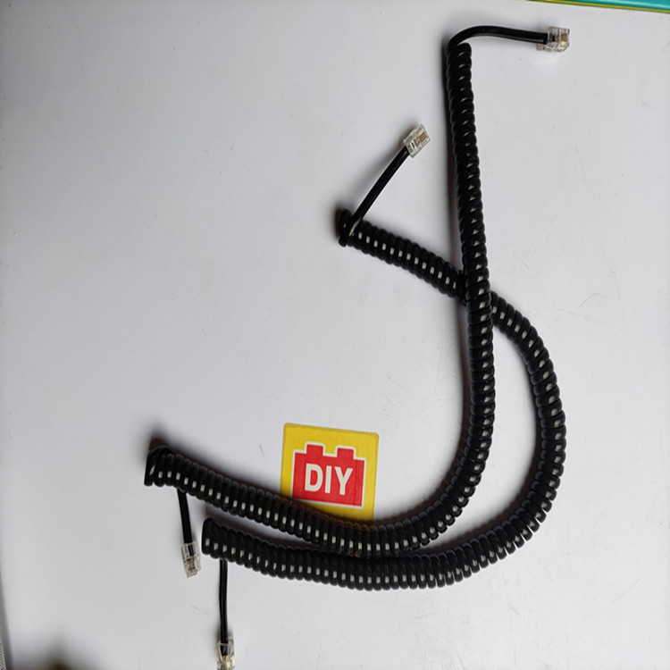 4P4C纯铜电话曲线手柄线听筒线