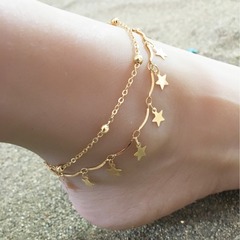 Eurasian Accessory Ankle Charm New Style Fringe Star Ankle Charm Summer Best Selling Women Beach Ankle Chain for Women
