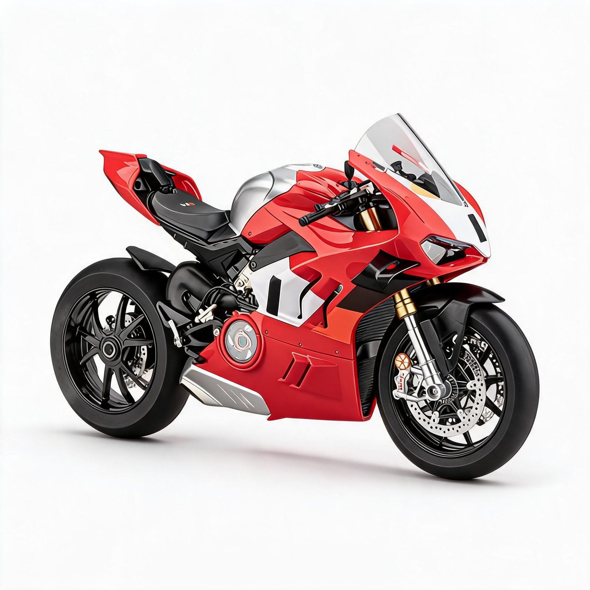 1: 6 Belly Cardi V4R aleación de control remoto motocicleta pulverización de luces de control remoto gran escala reproducción de adornos de coleccionistas de automóviles