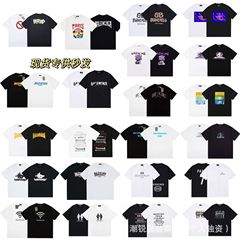 スポットヘビーニッチBファミリートレンディブランドスポーツTシャツ半袖メンズ新作純綿半袖ラウンドルーズ万能トップス