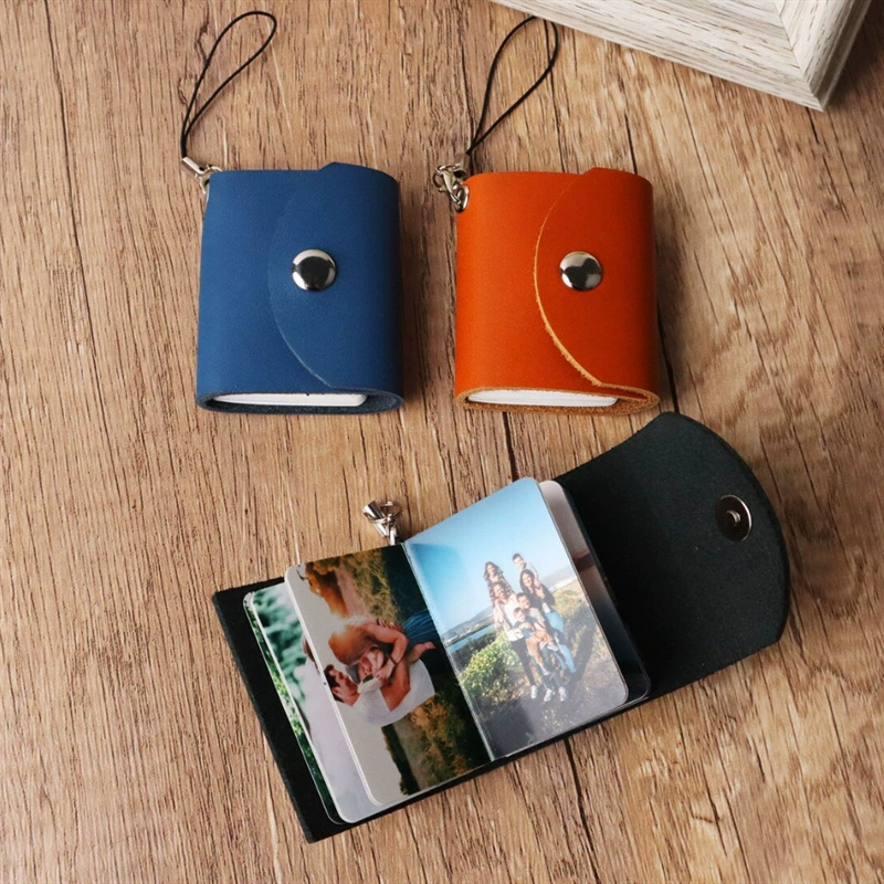 Трансграничный творческий мини-фотоальбом PU кожаный фотоальбом брелок подвеска пара День отца фотоальбом подарок