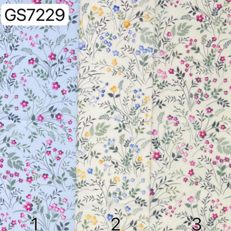 60支全棉数码印花布料 国风田园小碎花童装衬衫布袋纯棉印花面料