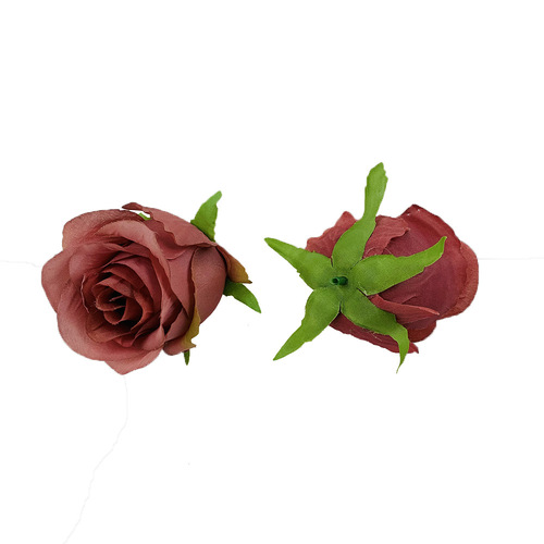 Simulated core-coated rose flowers 15-color oil painting rose head diy with flower wall background flower arrangement hand bouquet
