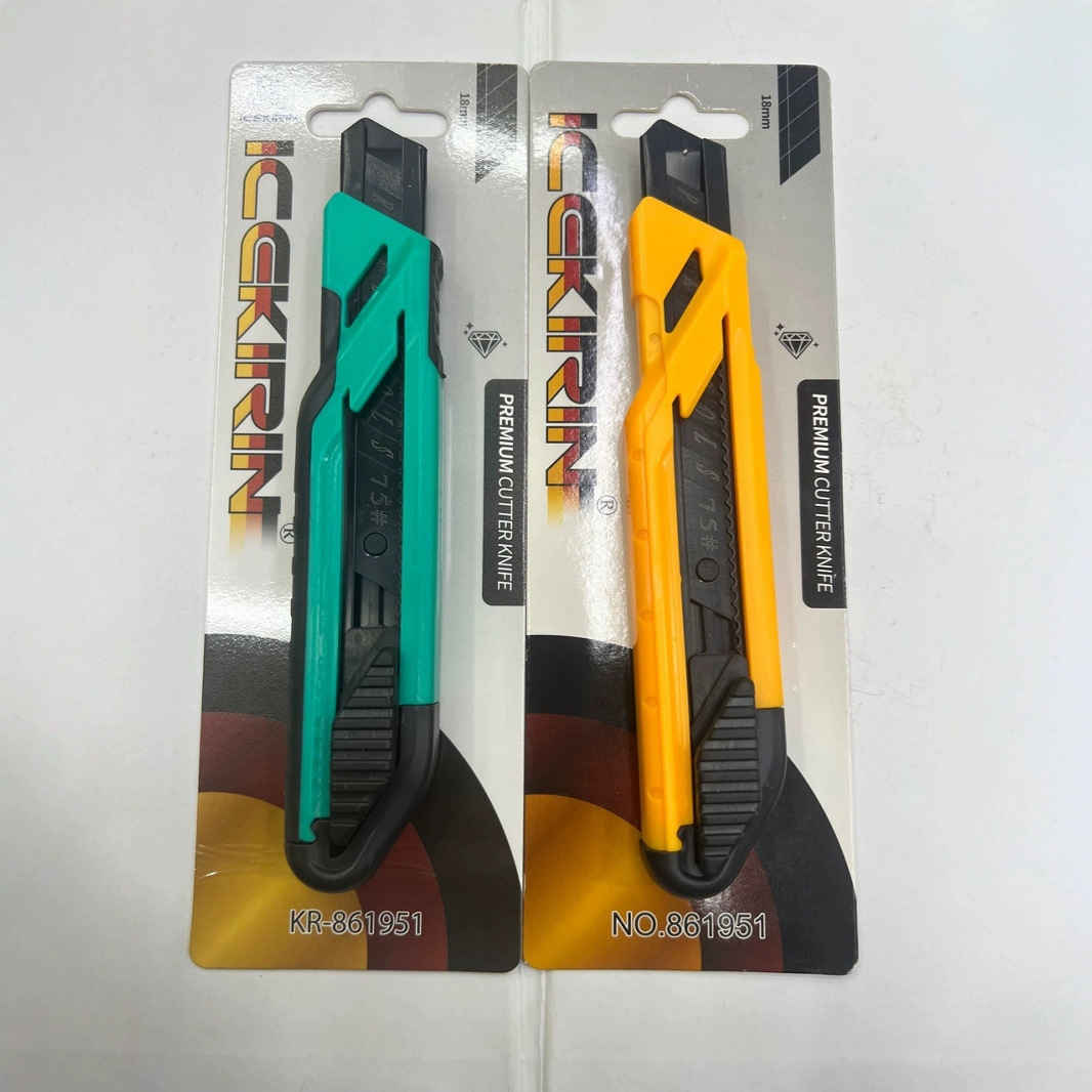 厂家批发18mm包胶大号美工刀刀架壁纸刀介刀割刀架锋利HN55-D-BS