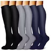 Calcetines de compresión transfronterizos Calcetines deportivos de compresión para hombres y mujeres Calcetines para correr Calcetines de yoga europeos y americanos Calcetines de pantorrilla Zhuji