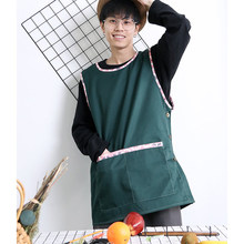 家用厨房围裙做饭女餐厅烘焙奶茶店工作服男印字logo儿童美术画画