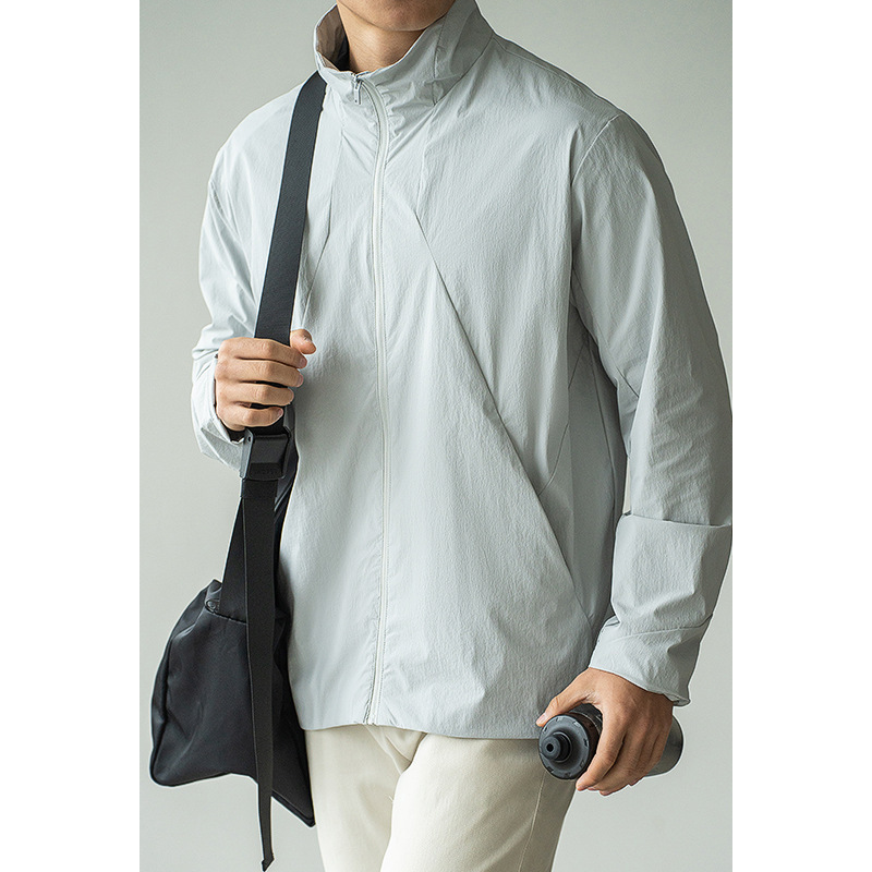 Lightweight 3.0 Foldable Four-sided Elastic Breathable Collar Jacket Men's 2025 Spring Outdoor Sports Top