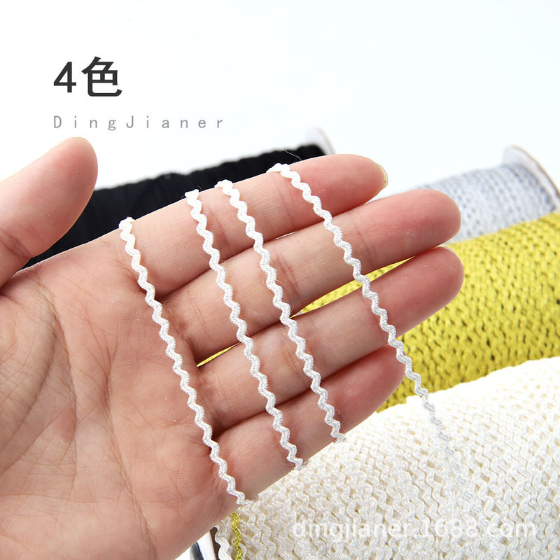 2mm wave sailor belt lace ob11 doll clothes BJD accessories Blythe small cloth doll clothes accessories lace ribbon