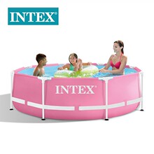 INTEX28290��ͥ��Ӿ��8�߷�ɫԲ�ιܼ�ˮ�ػ���֧��ˮ������