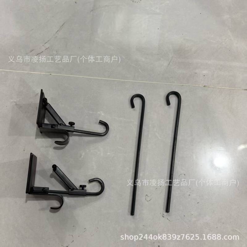 跨境新品圣诞节金属悬挂袜子挂钩可家用调节伸缩挂钩免打孔挂钩|undefined