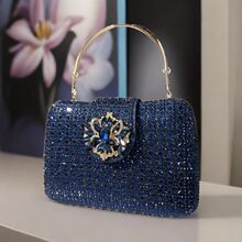 Crystal clutch bag外贸新款烫满钻手拿包宴会镶钻晚宴包名媛女包