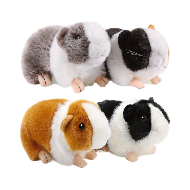 Entrar en la simulación encantadora muñeca de peluche conejillo de indias simulación muñeca de peluche hámster pequeño juguete de peluche hámster