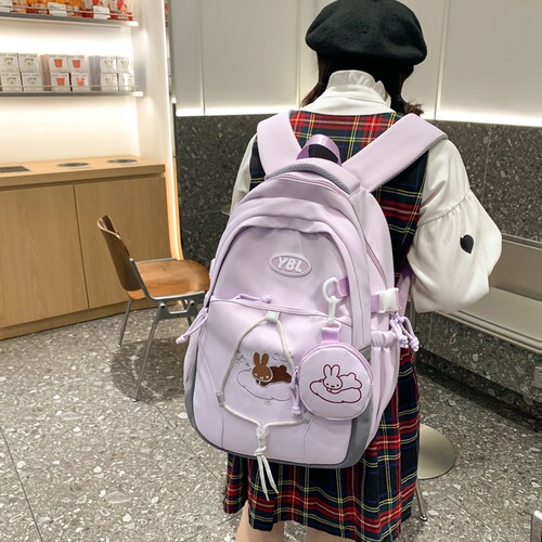 New niche personality backpack women's large-capacity casual travel backpack versatile Ruiying junior high school student school bag