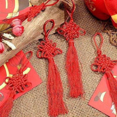 5pcs Chinese knot tassels, handmade Chinese knot rope decora|ms