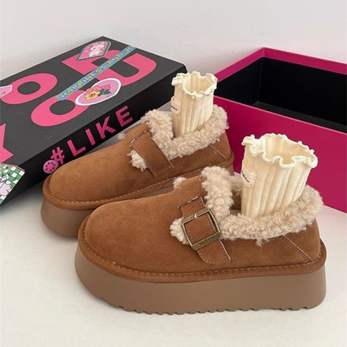 Cray Boss Anti-Cold Snow Boots for Women - Winter Thick Sole Stylish and Versatile Fleece-lined and Thick Warm Boot