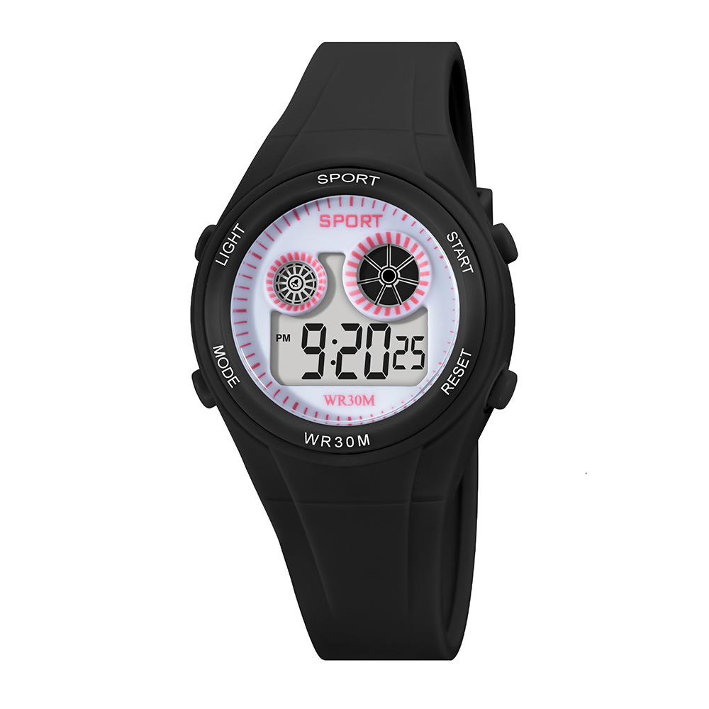 Relojes electrónicos de cronometraje deportivo multifunción para estudiantes transfronterizos, fabricantes de relojes electrónicos de cronometraje luminoso LED de tendencia al por mayor
