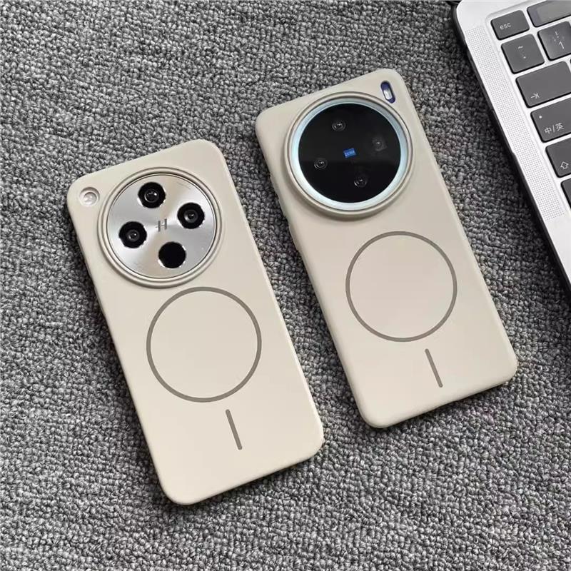 Beats Same Thin Ring Magsafe Strong Magnetic Absorption Wireless Charging Suitable for vivoX200Pro Phone Case Hard Mini Frosted Findx8 Advanced Reno13 New Plus 13 Ultra Thin iQOO13