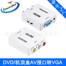 HDMI转VGA 机顶盒 VGA转AV视频转换器带音频 电视转显示器 小白盒