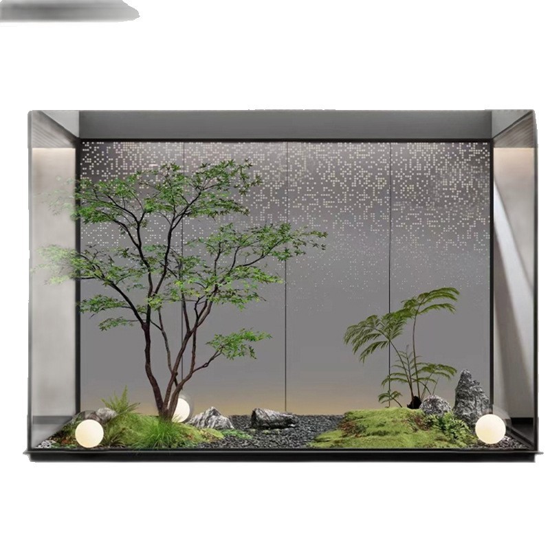 精品仿真枫叶树马醉木室内假树绿植造景装饰大型榕树简约橱窗植物|undefined