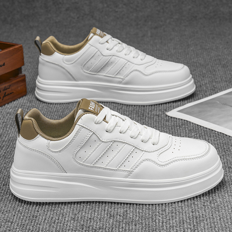 Zapatos de hombre 2025 nuevo verano transpirable todo-fósforo zapatos casuales zapatos deportivos de moda zapatos blancos de alta gama zapatos de estudiante