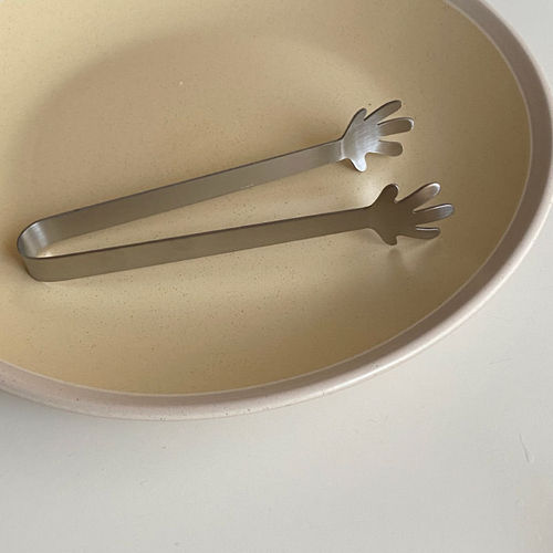 Ins style stainless steel cute little palm, fruit sugar cube clip, interesting snack clip, kitchen supplies