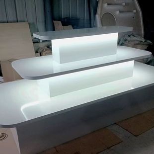 Round Island Display Stand, Special-Shaped Beauty Shoe Rack, Gift Display Cabinet, Internet Celebrity Island Display Stand, Island Cabinet