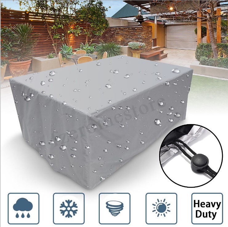 Spot cross-border furniture cover outdoor garden waterproof dust cover courtyard table and chair dust cover combination table and chair cover Spot cross-border furniture cover outdoor garden waterproof dust cover courtyard table and chair dust cover combination table and chair cover