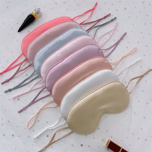New Hanging Ear Adjustable Eye Mask Silk Satin Shading Breathable Universal Eye Mask for Boys and Girls