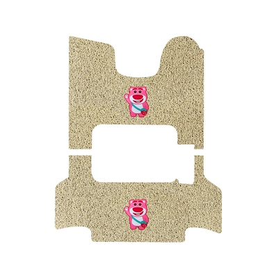 Electric vehicle foot mat Tricycle Waterproof Foot - emma-xinghan-ca200-three-wheel-beige-foot-pad-pink-bear-comes-with-velcro