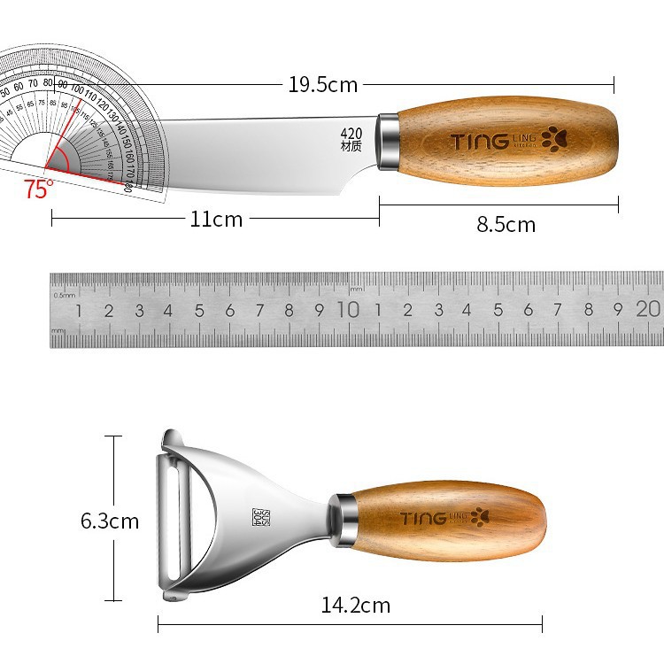 304 cuchillo de acero inoxidable cuchillo de frutas doméstico cuchillo de cocina cuchillo de frutas multifuncional cuchillo de frutas