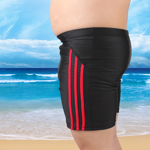 Men's swimming trunks with extra fat and fat men's large size adult five-point loose quick-drying swimsuit for men wholesale large size swimsuit