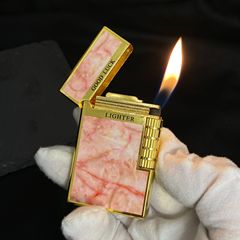 創意明火ガスライター高颜値横滑り復古は男性にプレゼントをプレゼントします。