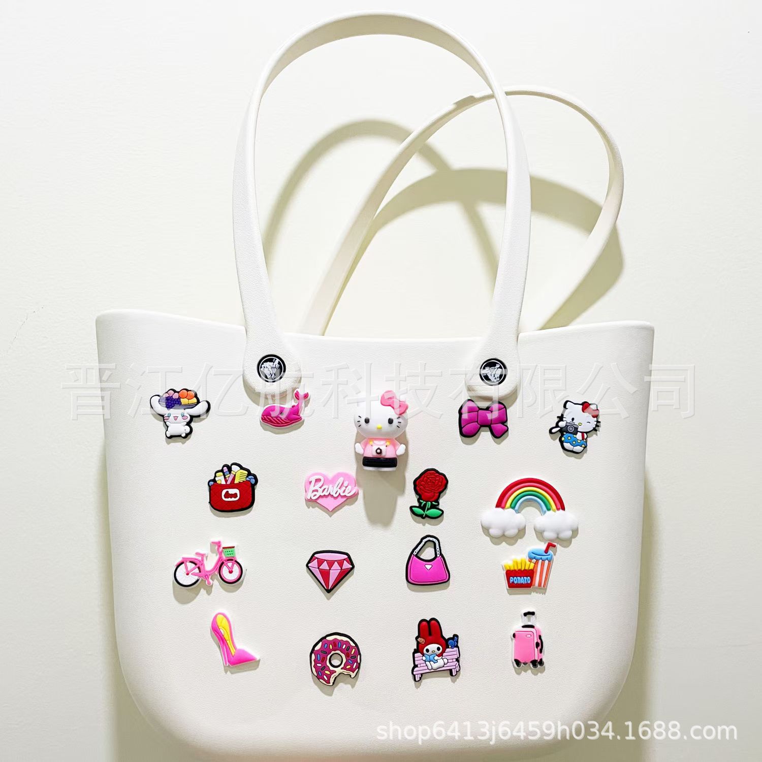 Bolsa de almacenamiento de playa redonda creativa multicolor agujero cesta bolsa EVA bolsa de mano gran precio