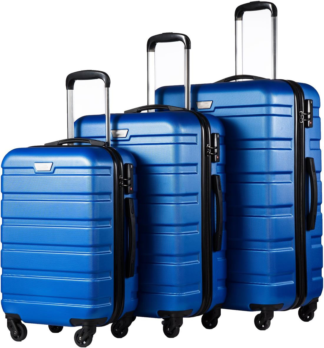Maleta de Equipaje con Ruedas Set de 5 Piezas 20 Pulgadas de ABS Antirrobo para Viajes de Ocio