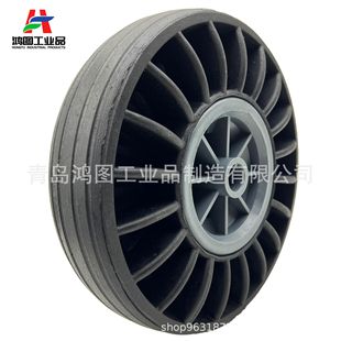 Factory Customized 10-Inch 3.00-4 Rubber Solid Tire Cut Out Sunflower Cart Warehouse Cart Rubber Powder Wheel