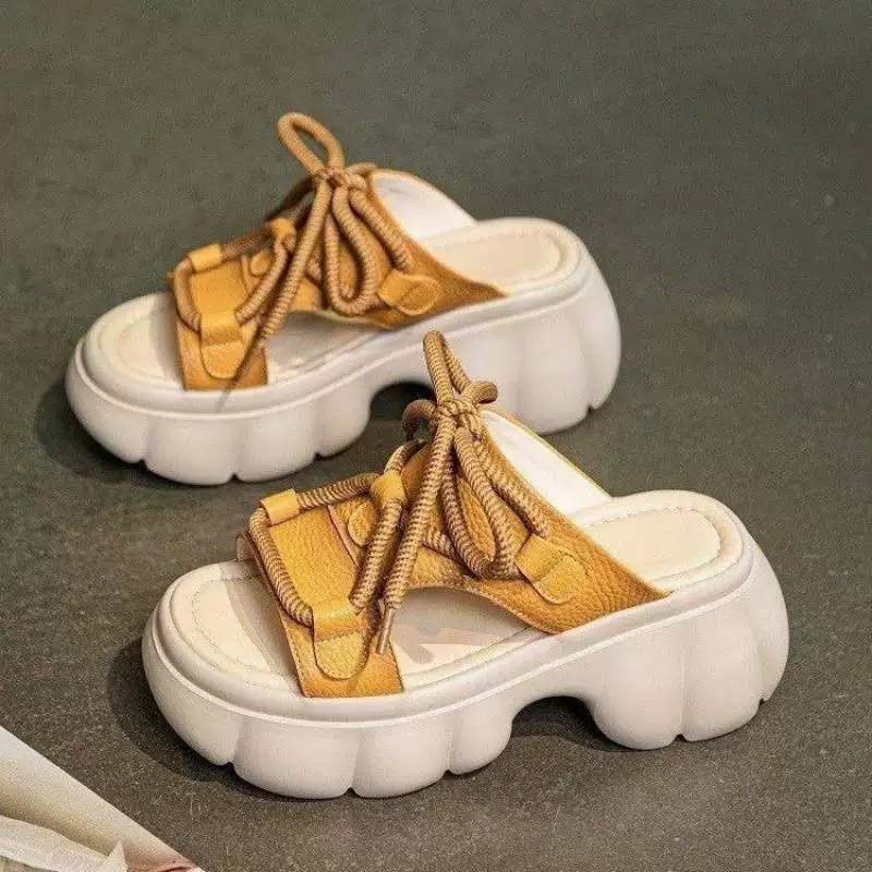 Summer shoes, high sandals platform, soft sole