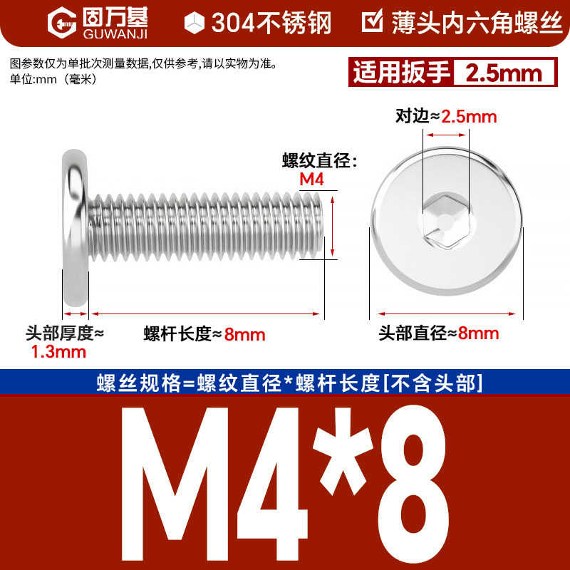 304 M4*8