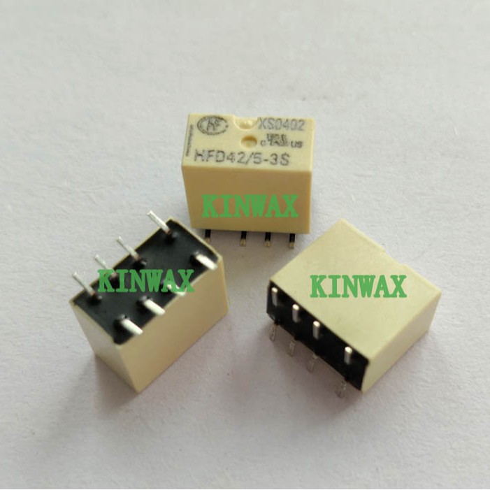 HFD42/6-3 两组转换8脚单稳态双列贴片型继电器HONGFA