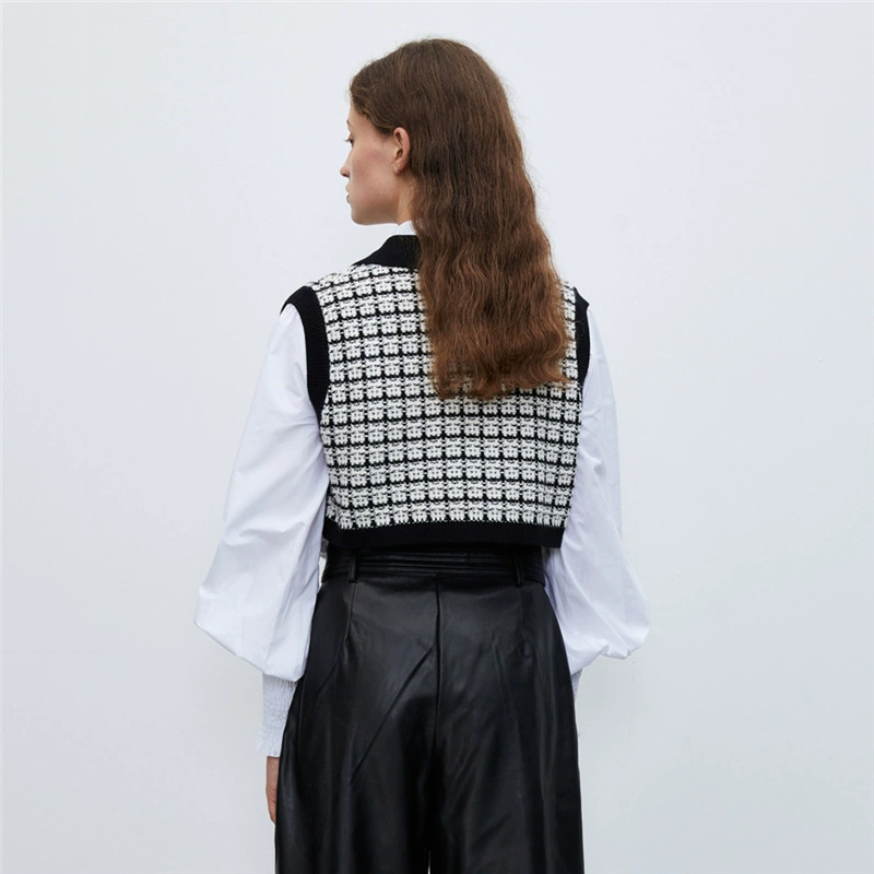 Вязаный жилет, куртка, кардиган, свитер, стиль Chanel, на заказ