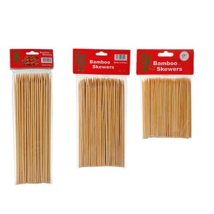 Bbq Thick Bamboo Skewers 5mm Large Meat Skewers Bamboo Skewers Shrimp Skewers Gluten Strawberry Potato Tower Commercial Disposable Barbecue Bamboo Skewers