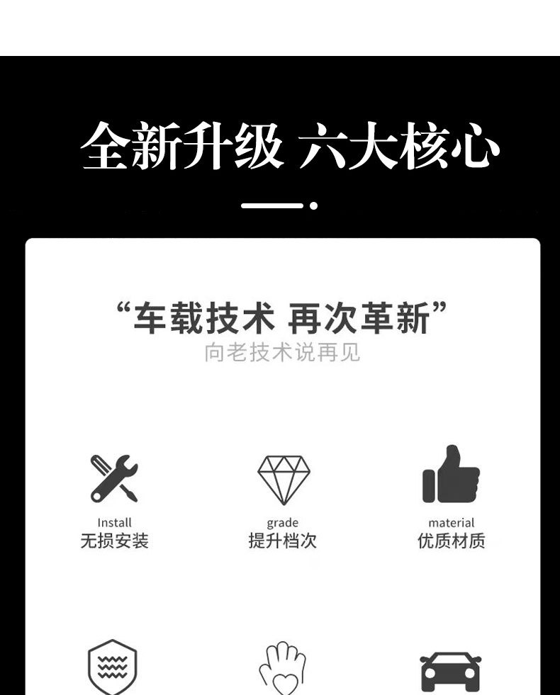 Cross-border car modification accessories: carbon fiber gear shift knob, round carbon-pattern shift knob, automatic gear shift handle decoration