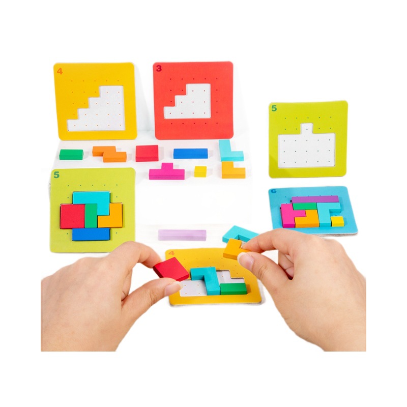 Weiwei Tiger Puzzle Doble concentración entre padres e hijos Lucha contra bloques de construcción Batalla rápida Rompecabezas de madera Juguete de entrenamiento de pensamiento