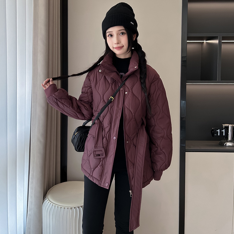ウエストスタンドカラーダウン綿服婦人服 2025 新しい冬韓国綿ジャケット防寒服外国貿易ジャケットトレンディ|undefined