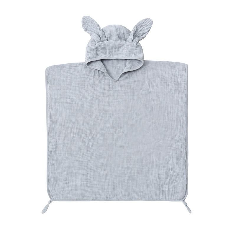 I bambini in garza di cotone Yinxiuli possono indossare mantelli con cappuccio, teli da bagno, accappatoi con cappuccio da nuoto, teli mare per bambini_voghion.com