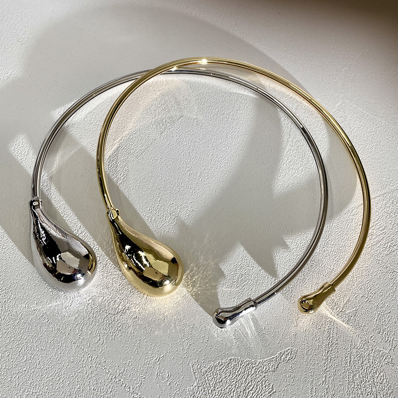 32g Weight Water Droplets Metal Copper Retro Copper Choker