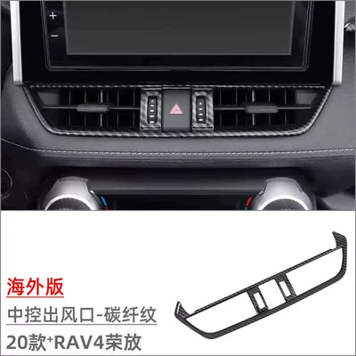 gear panel inner handle right – Car interior film - overseas-version-central-control-air-outlet-carbon-fiber-pattern-1-piece-set