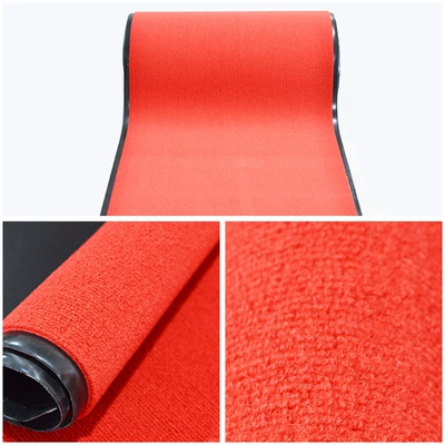 Avtomobil döşəmə paspasları — coiled material floor mat - full-striped-big-red-black-edge-upgrade-09-meters-wide-take-a-few-pieces-and-send-a-few-meters