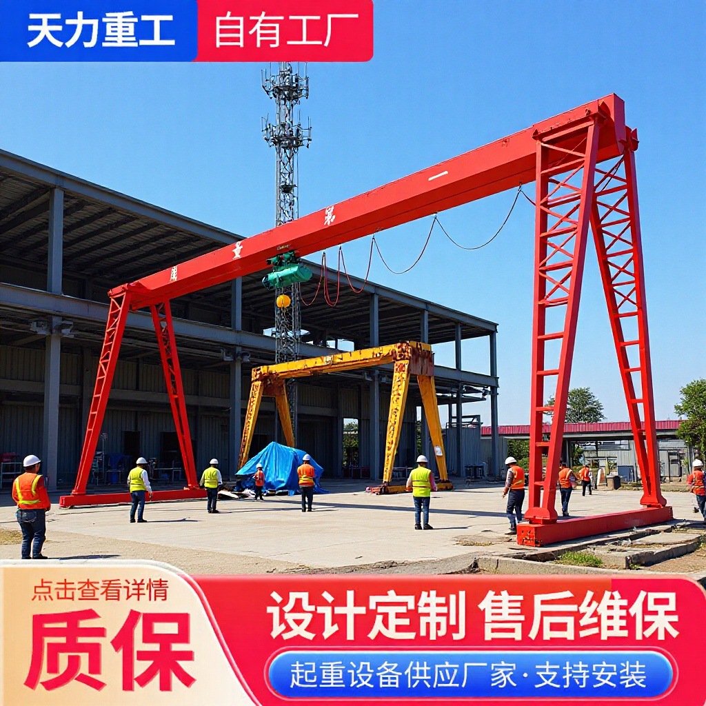 10吨龙门吊起重机电动遥控室外20吨30吨大型门式起重机包厢龙门吊