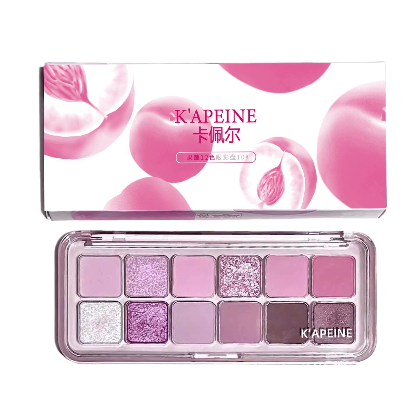 Палетка теней для век Capel Фрукты и овощи Twelve Eye Shadow Plate Pearl Light Flash Powder Европейский и Американский Фестиваль Дракона Фруктовая пудра для макияжа